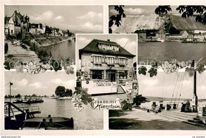 Nierstein Rhein Gasthaus Rheinlust Rheinterrasse