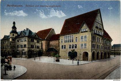 Nordhausen - Rathaus und Sparkassengebäude