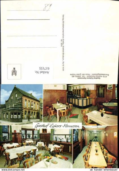 617155,Mehrbild Ak Kerken Nieukerk Gasthof Eykers-Hennesen