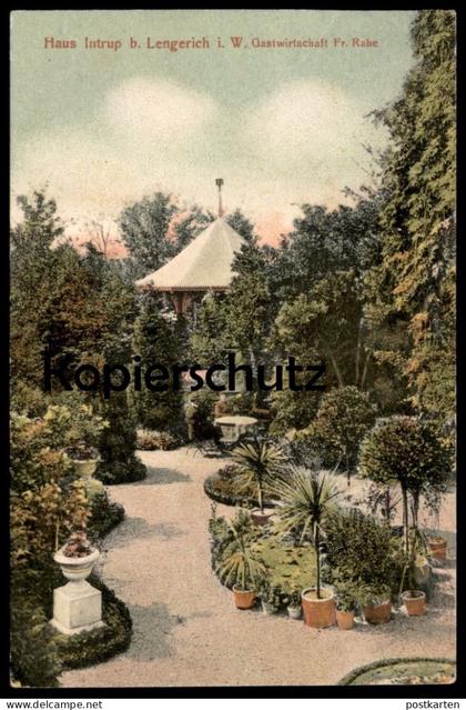 ALTE POSTKARTE LENGERICH IN WESTFALEN HAUS INTRUP GASTWIRTSCHAFT RAHE Ansichtskarte AK postcard cpa