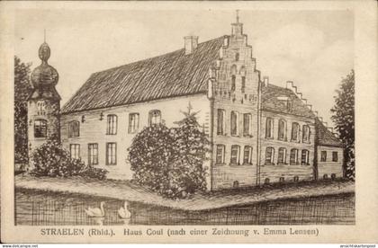 Artiste CPA Lensen, Emma, Straelen am Niederrhein, Haus Coul