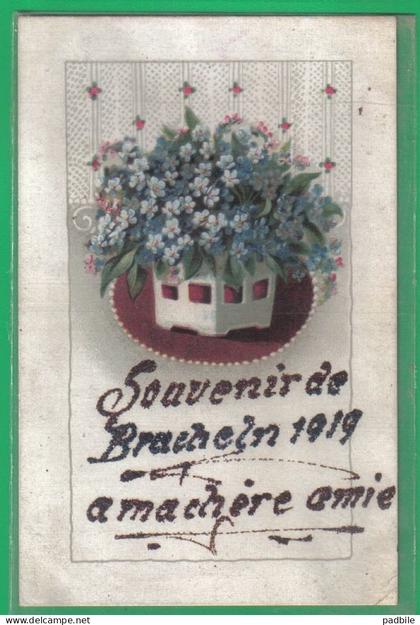 Carte postale Allemagne Brechelen  Hückelhoven à ma Chère amie correspondance militaire très beau plan