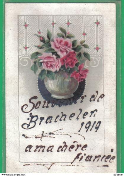 Carte postale Allemagne Brechelen  Hückelhoven à ma Chère fiancée correspondance militaire très beau plan