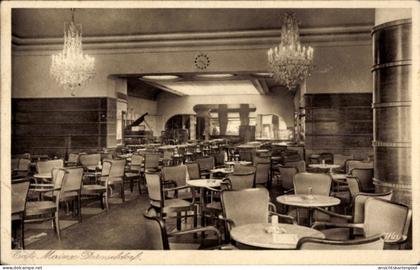 CPA Düsseldorf am Rhein, Café Massen, Königsallee, Innenansicht