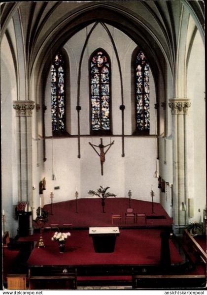 CPA Hilfarth Hückelhoven Nordrhein Westfalen, Katholische Pfarrkirche St. Leonhard, Blick auf Kanzel