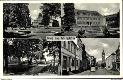 CPA Hürth bei Köln Rhein Erft Kreis, Teilansichten, Straßenpartie