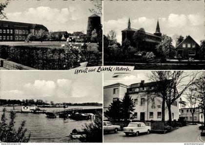 CPA Lank Latum Meerbusch am Niederrhein, Straße, Kirche, Autos