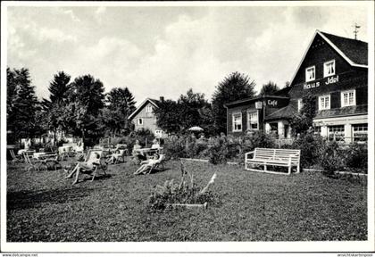 CPA Schaufenberg Hückelhoven Nordrhein Westfalen, Haus Idel, Gartenpartie
