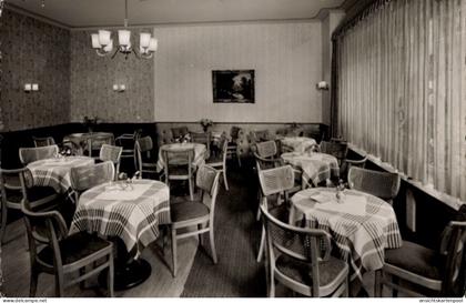 CPA Stadtlohn im Münsterland, Café Sidhalt, Tische mit karierten Tischdecken, Stühle, Fenster mit