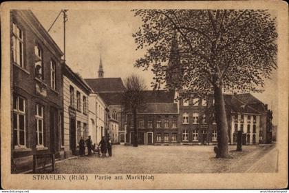 CPA Straelen am Niederrhein, Partie am Marktplatz
