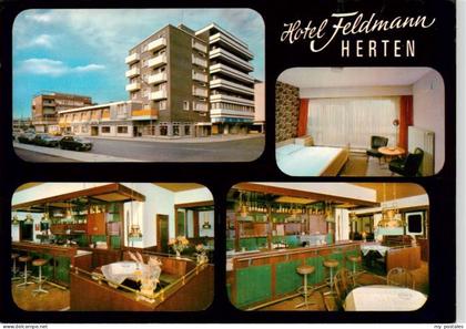 Herten  Westfalen Hotel Feldmann Gastraeume Bar Zimmer