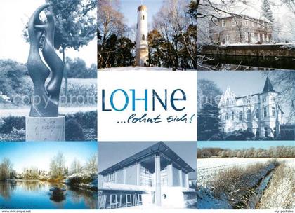 Lohne Plastik Turm Schloss Weiher Graben