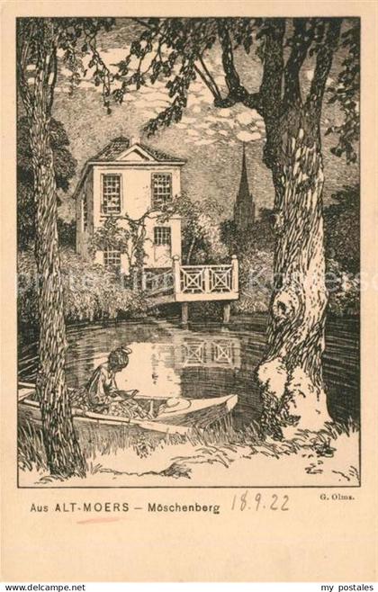 Moers Alt Moers Möschenberg Künstler Olms