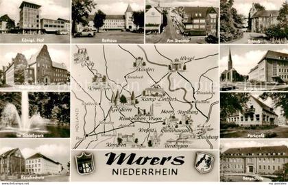 Moers Moers Kgl Hof Rathaus Steintor Schloss Amtsgericht Schlosspak Berufsschule