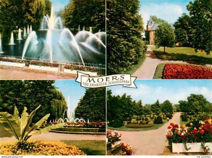 Moers Moers NRW Partien im Schlosspark Wasserspiele Kirche 100jaehriges Jubilaeu