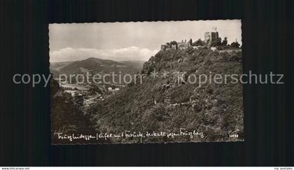 Nideggen Eifel Burg Brueck und Zerkall gegen Burgberg