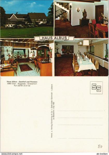 Olpe Haus Albus - Gasthof und Pension Olpe Biggesee Griesemert 1980