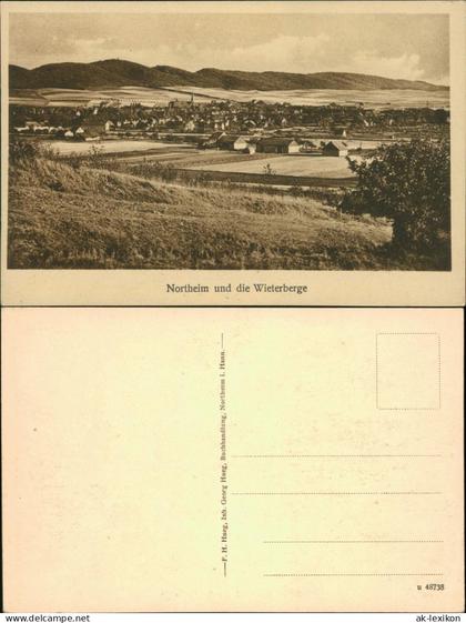 Ansichtskarte Northeim Northeim und die Wieterberge 1930