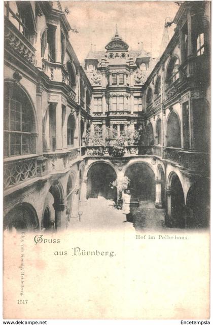 CPA-Carte Postale  Germany-Nuernberg Gruss aus Nuernberg Hof im Pellerhaus   début 1900 VM44644