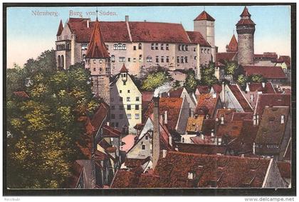 Nürnberg, Burg von Süden