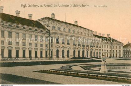 Schleissheim Oberschleissheim Koenigliches Schloss und Gemaeldegalerie Gartensei