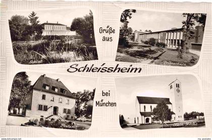 Schleissheim  Oberschleissheim MueNCHEN Bayern Postamt Schloss Volksschule