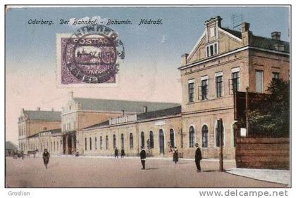 ODERBERG DER BAHNHOF  BOHUMIN NADRAZI 1920