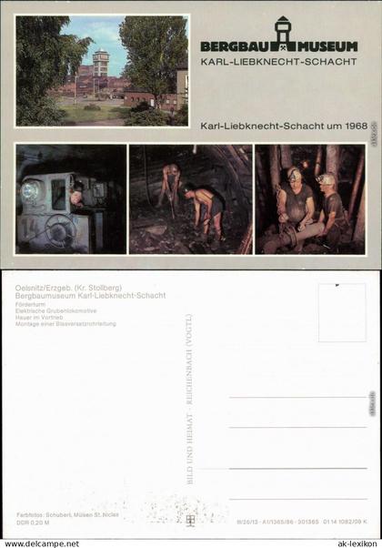 Oelsnitz (Erzgebirge) Förderturm, Elektrische Blasversatzrohrleitung 1986