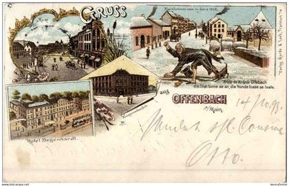 Gruss aus Offenbach - Litho