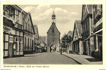 Quakenbrück - Blick zur hohen Pforte