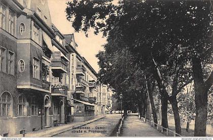 Gumbinnen (Gumbinė, Gussew, Kaliningrad) - Dammstrasse mit Promenade, 1925. M...