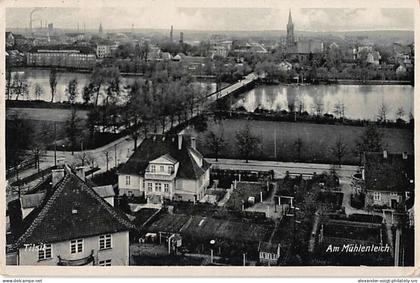 Tilsit (Sowetsk, Kaliningrad) - Am Mühlenteich, 1933. Mit Ortsstempel "TILSIT...