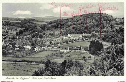 Overath Rheinisch-Bergischer-Kreis NRW Panorama Aggertal Blick vom Kinderheim