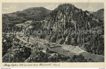 Oybin Sachsen Berg Oybin mit dem Hochwald