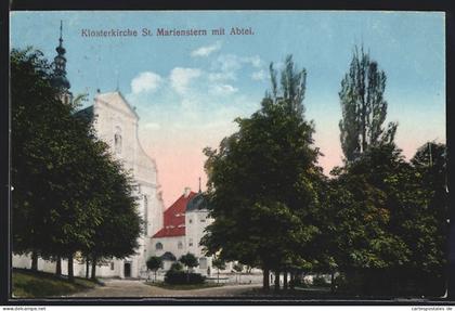 AK Panschwitz-Kuckau i. Sa., Klosterkirche St. Marienstern mit Abtei