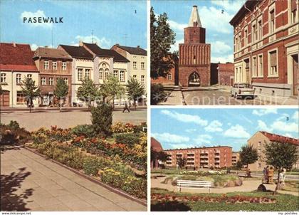 Pasewalk Mecklenburg Vorpommern Ernst-Thaelmann-Platz Muehlentor Platz der Aufba