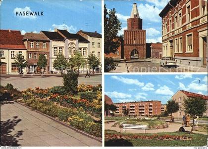 Pasewalk Mecklenburg Vorpommern Ernst Thaelmann Platz Muehlentor Platz der Aufba