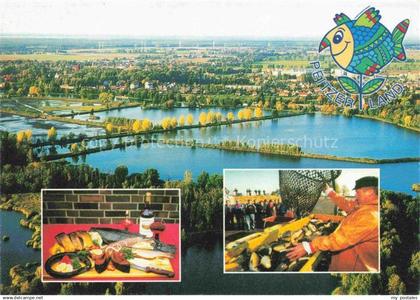 Peitz Panorama Peitzer Land Deutschlands groesste Teichlandschaft Fischer Fischs