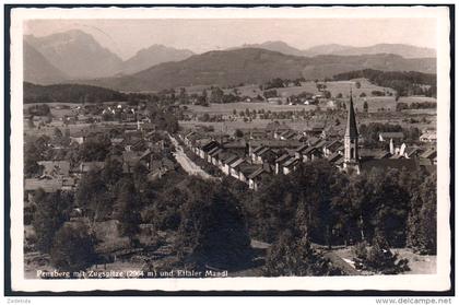 0859 - alte Foto Ansichtskarte - Penzberg mit Zugspitze und Ettaler Mandl 1951 ? TOP