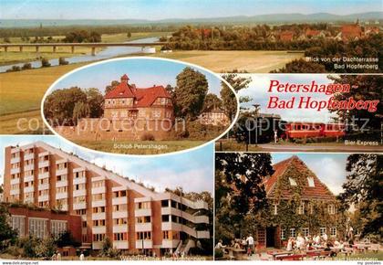 Bad Hopfenberg Panorama Blick von Dachterrasse Schloss Petershagen Weserkurklini