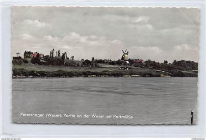 Petershagen (NW) Partie an der Weser mit Pottmühle