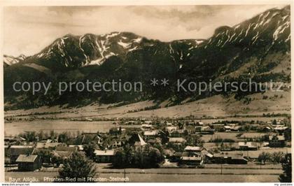 Ried Pfronten Panorama mit Pfronten Steinach Allgaeuer Alpen