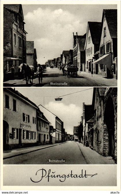 CPA AK PFUNGSTADT Rheinstrasse - Bornstrasse GERMANY (1416715)