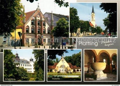 Plattling Isar Bayern Buergerspital Kirche Schloss Moos Mainkofen St Jakob