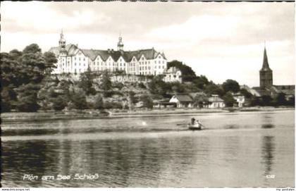 Ploen See Ploen Schloss ungelaufen ca. 1955