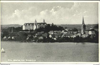 Ploen See Ploen Wasserturm ungelaufen ca. 1955