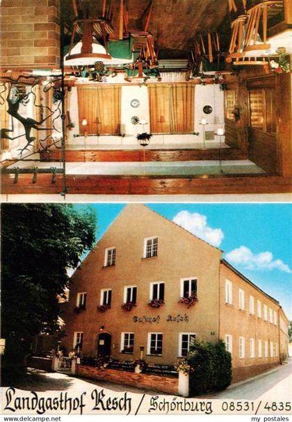 Schoenburg Pocking Bayern Landgasthof-Resch Gasthaus Gaststube Fassade Bayerisch