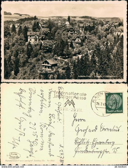 Ansichtskarte Jocketa-Pöhl Stadt Adlerstein 1940