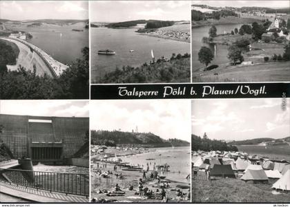 Ansichtskarte Pöhl Talsperre 1980