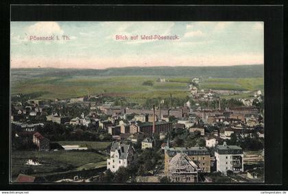 AK Pössneck i. Thür., Blick auf West-Pössneck